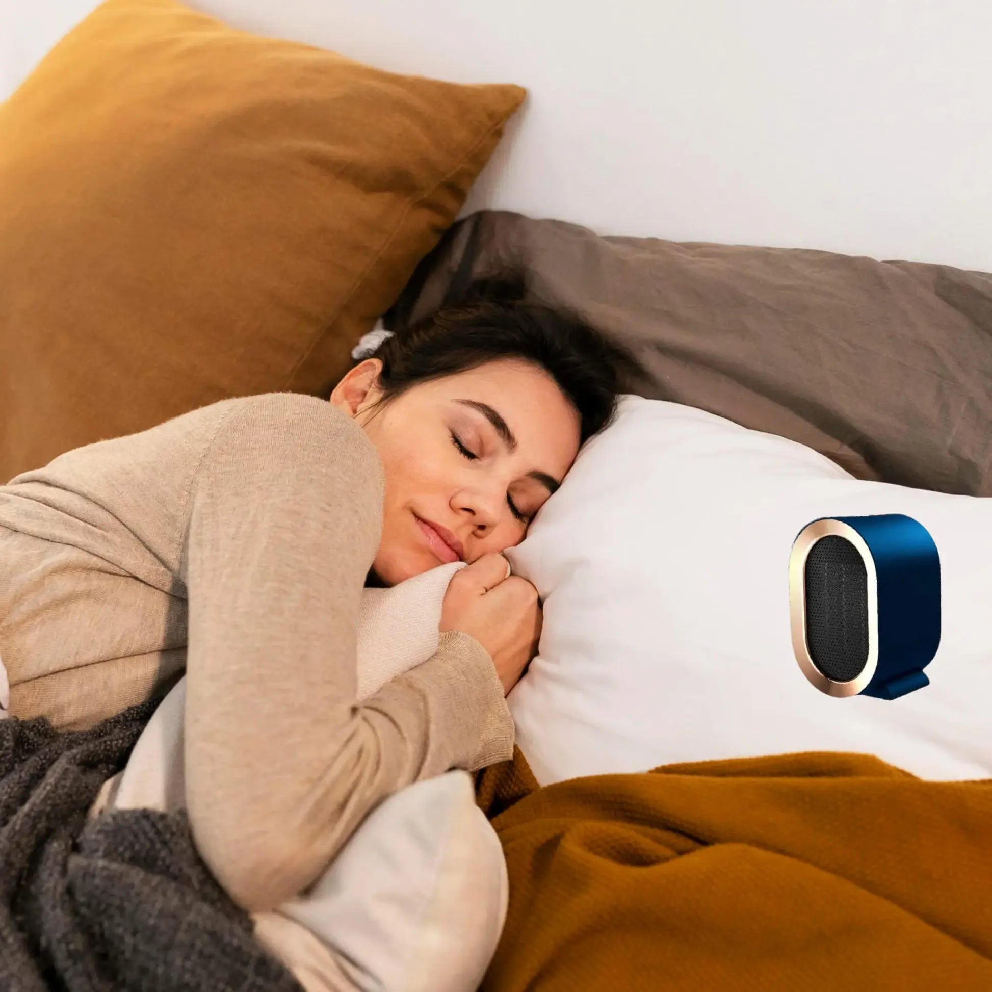 Portable Ceramic Space Heater with Timer and Adjustable Thermostat, Anti-Tilt Safety All Vera Mart