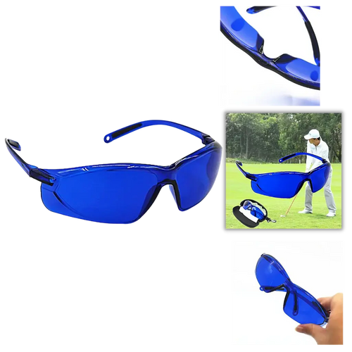 Ball-Finder Glasses with Blue Tint and UV400 Protection, Lightweight Universal Fit All Vera Mart