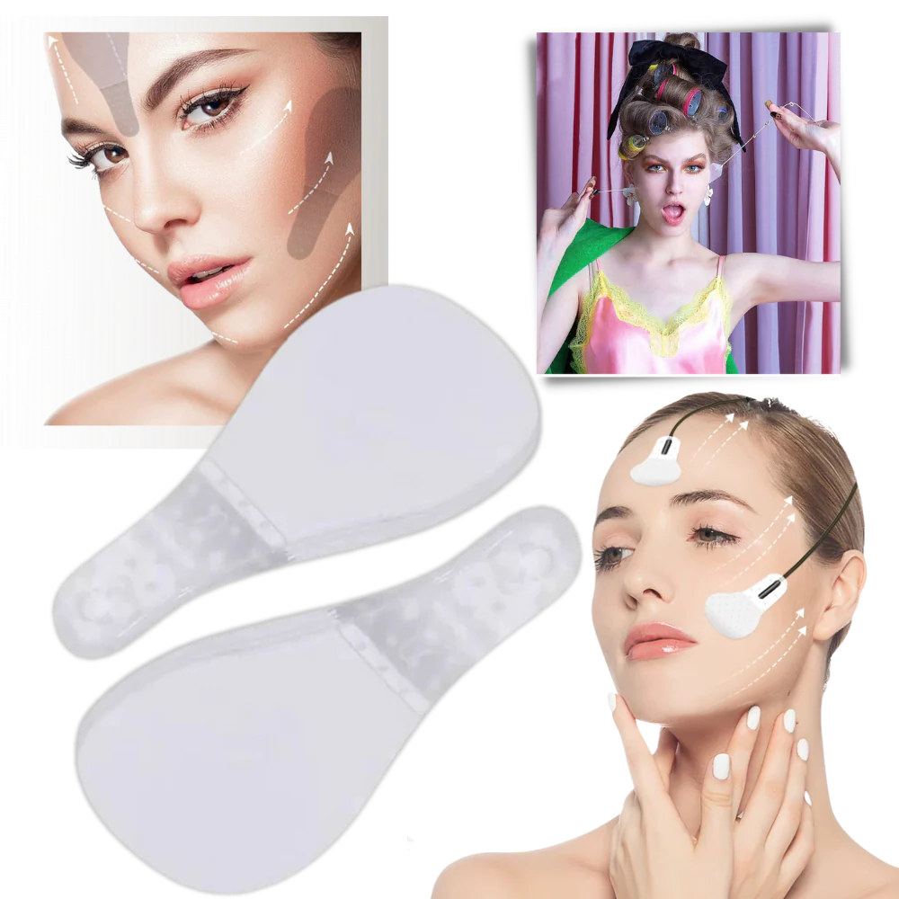 Facial Lifting Stickers with Moisture Resistant Adhesive and Support Bands, 40 Pieces All Vera Mart