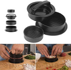Manual Burger Patty Maker with Circular Mold and Adjustable Thickness All Vera Mart