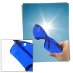 Ball-Finder Glasses with Blue Tint and UV400 Protection, Lightweight Universal Fit All Vera Mart
