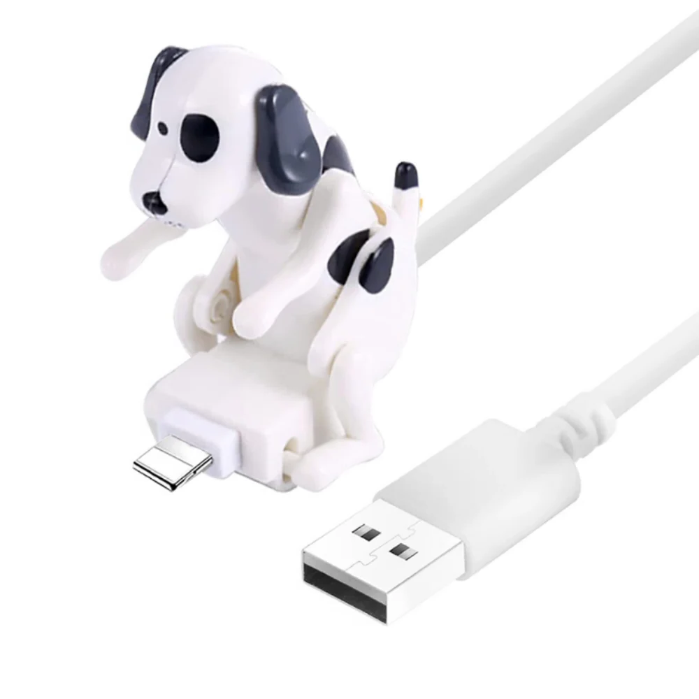 Animated Dog Charging Cable with 3 Connectors and Fast Power Delivery All Vera Mart