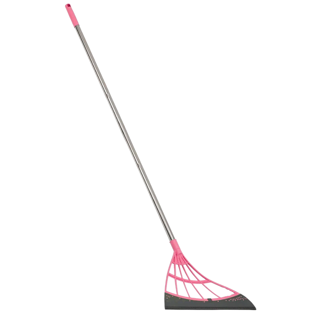 Extendable Floor and Window Sweeper with 53.1 Inch Reach and Rubber Head All Vera Mart