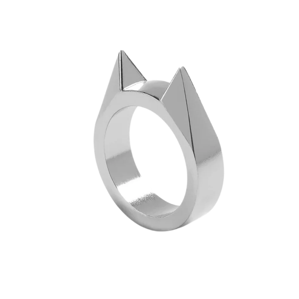 Self Defense Ring with Pointed Strike Edge and Alloy Construction All Vera Mart