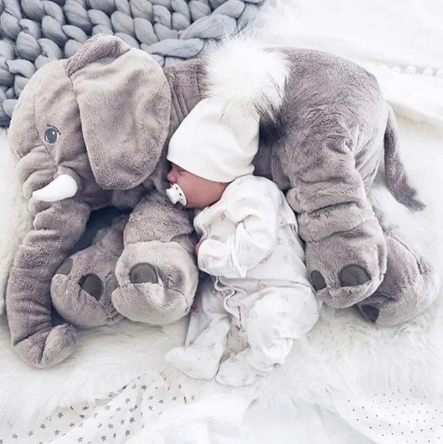 Plush Elephant Pillow with Huggable Shape for Babies and Toddlers All Vera Mart