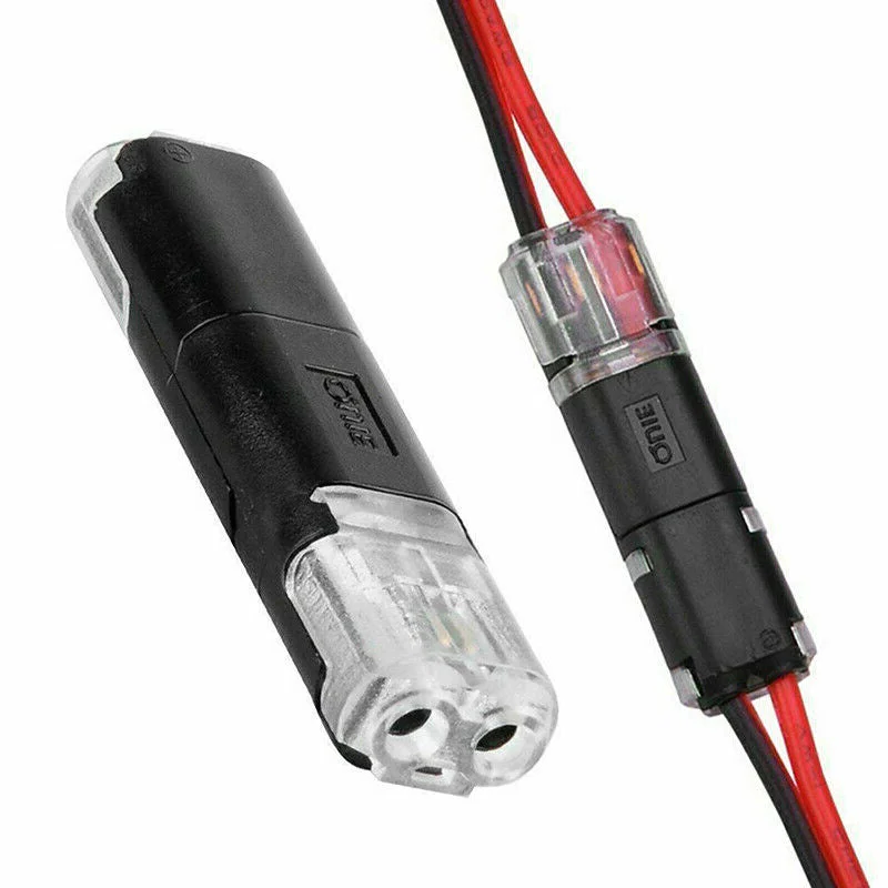 Push In Wire Connectors with Internal Locking and Test Hole, 100 Pack All Vera Mart