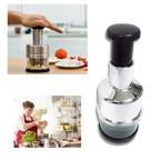 Manual Vegetable Chopper with Stainless Steel Blades and Food Grade Container All Vera Mart