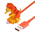 Animated Dog Charging Cable with 3 Connectors and Fast Power Delivery All Vera Mart