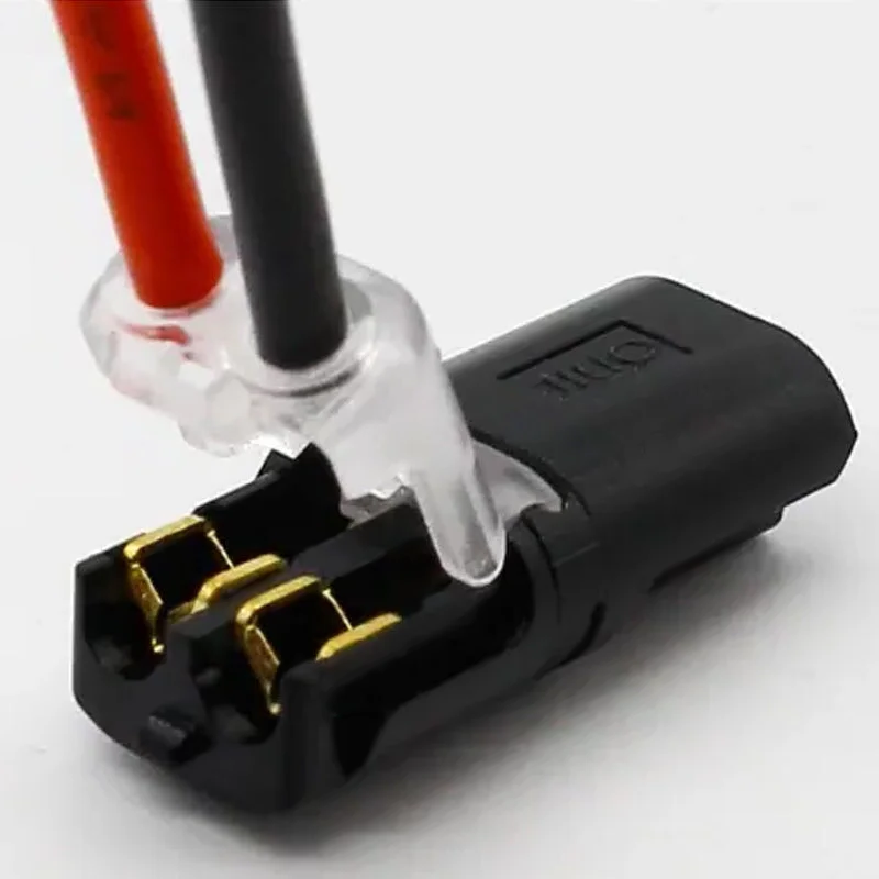Push In Wire Connectors with Internal Locking and Test Hole, 100 Pack All Vera Mart