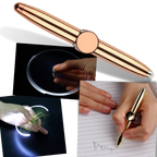 Ballpoint Pen with Spinning Gyroscope and LED Light, Metal Body All Vera Mart