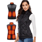 Heated Gilet for Women with Nine Heat Zones and Adjustable Temperature Settings All Vera Mart