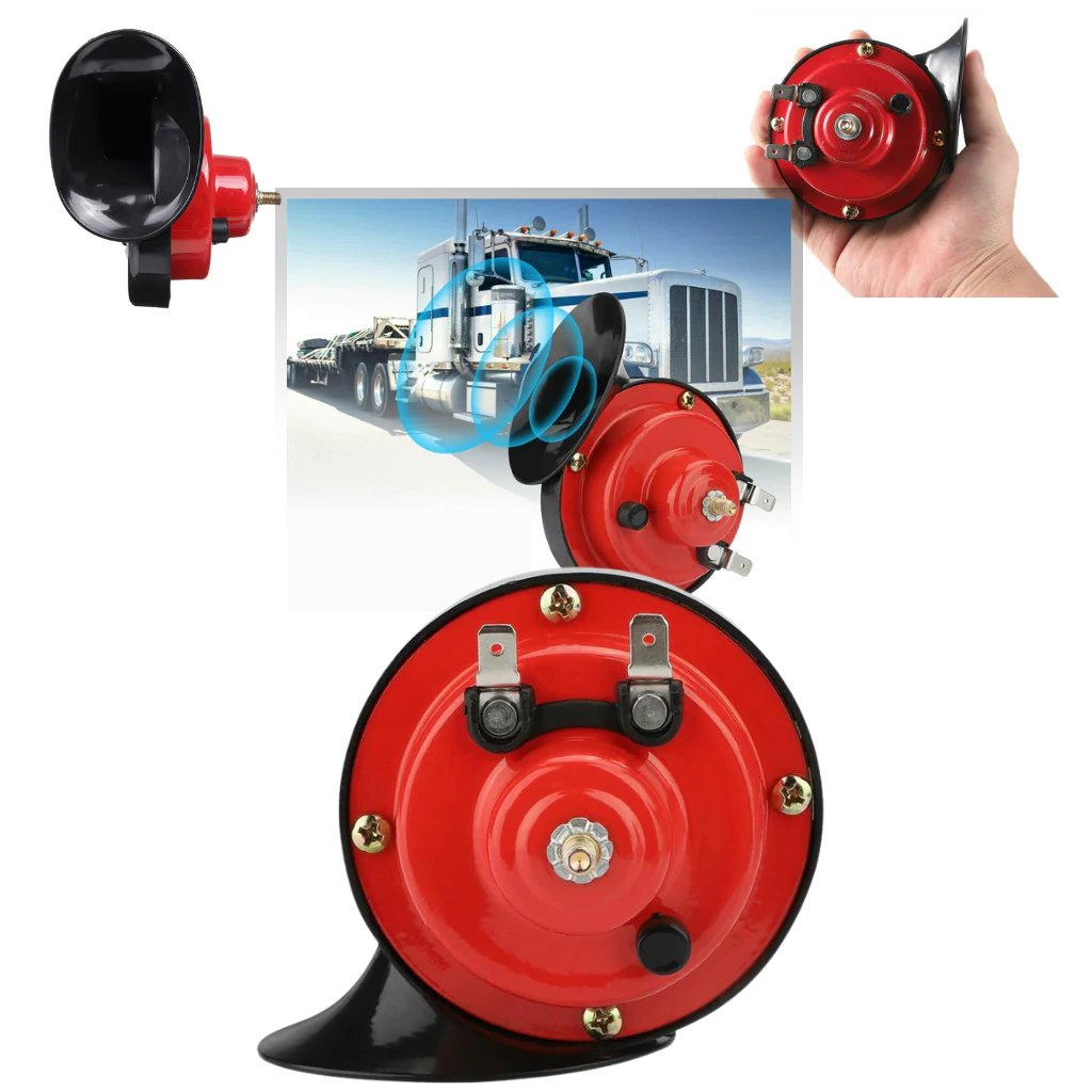 Electric Dual Snail Horn with 150dB Output and Wiring Harness for 12V Vehicles All Vera Mart