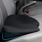 Car Seat Cushion with Memory Foam Lift and Contoured Support, Breathable Removable Cover All Vera Mart