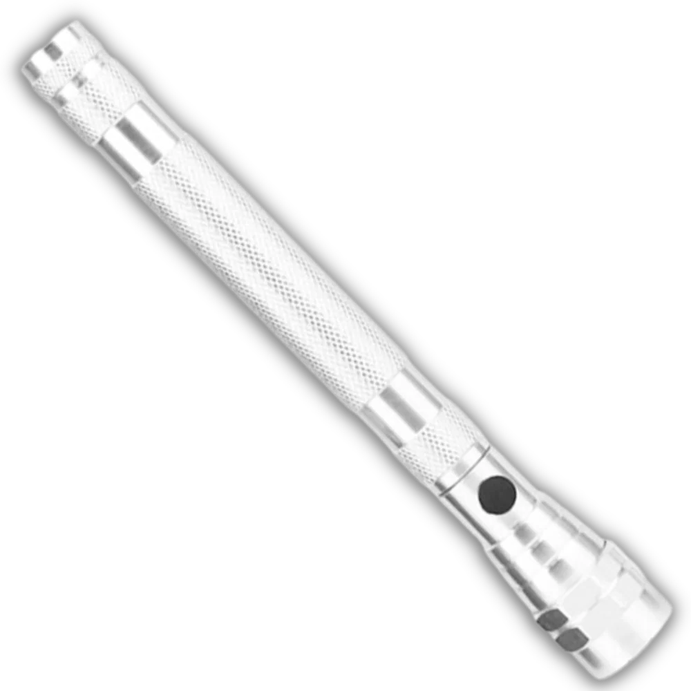 Extendable Magnetic Flashlight with Gooseneck and Pen Clip for Metal Retrieval All Vera Mart