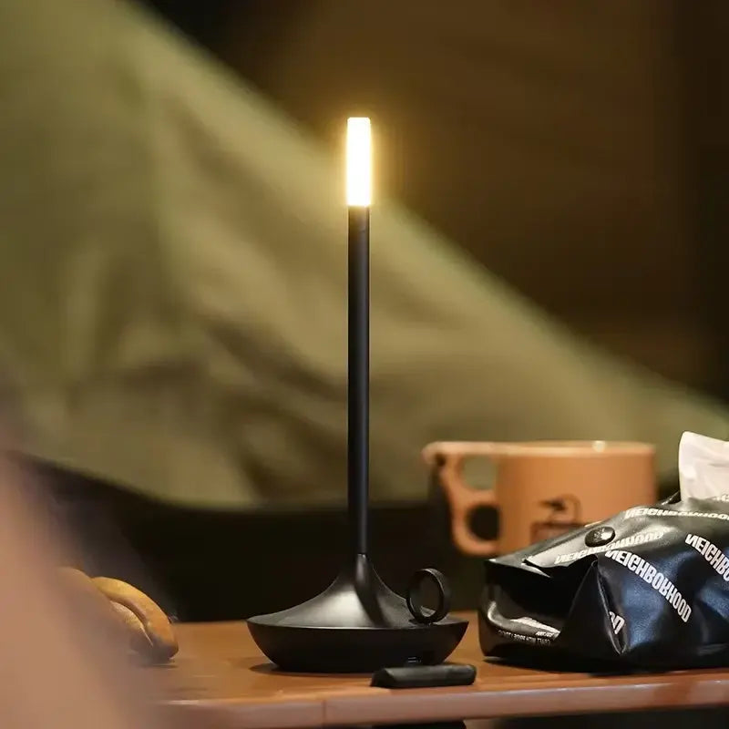 Touch Table Lamp with Rechargeable Battery and Warm White LED, 12-Hour Runtime All Vera Mart