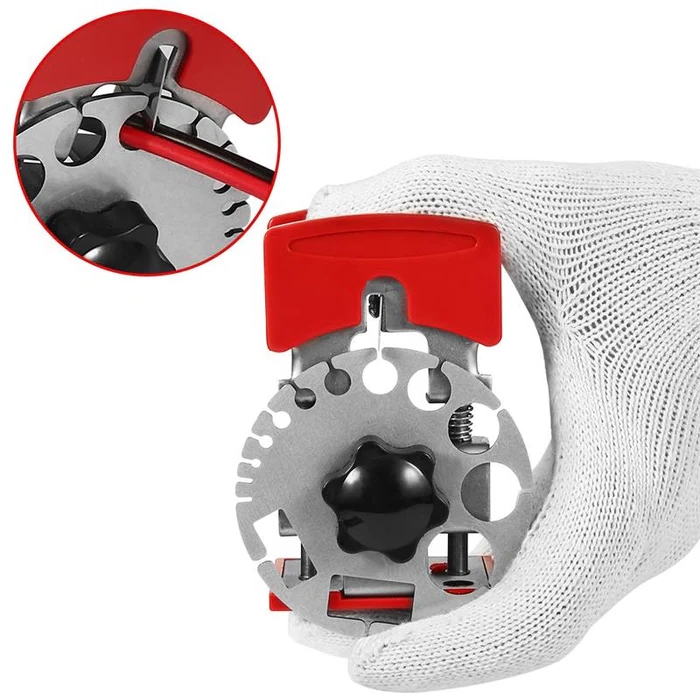 Adjustable Wire Stripper with 10 Replacement Blades for 24-0 AWG All Vera Mart