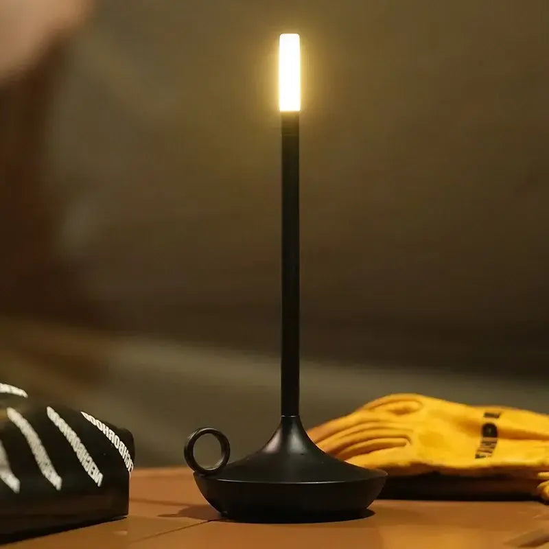 Touch Table Lamp with Rechargeable Battery and Warm White LED, 12-Hour Runtime All Vera Mart