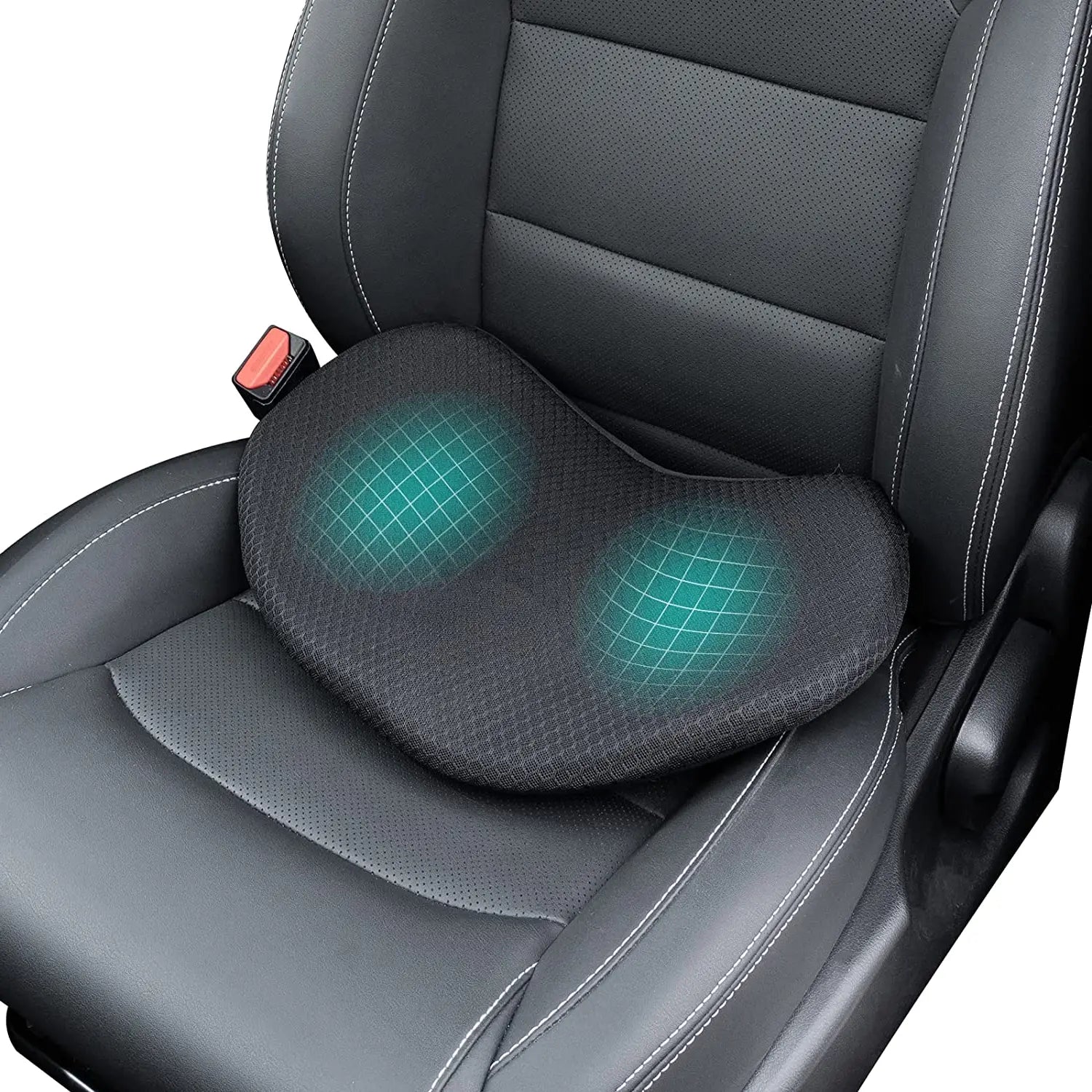 Car Seat Cushion with Memory Foam Lift and Contoured Support, Breathable Removable Cover All Vera Mart