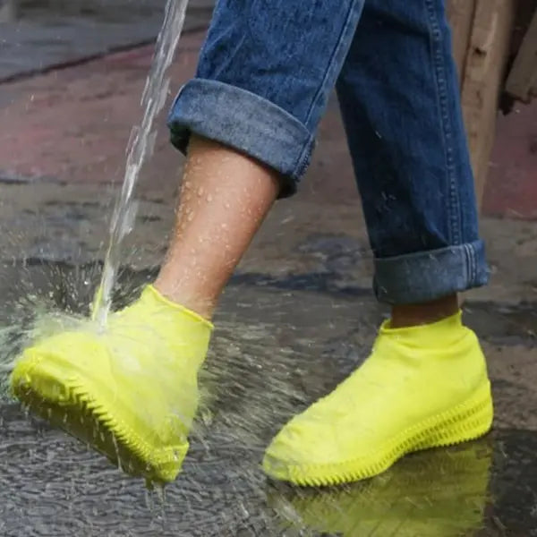 Waterproof Shoe Covers with Non-Slip Tread and Puncture-Resistant Silicone, Packable All Vera Mart