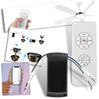 Ceiling Fan and Light Remote Control with 65 Foot Range and Dual Speed Settings All Vera Mart