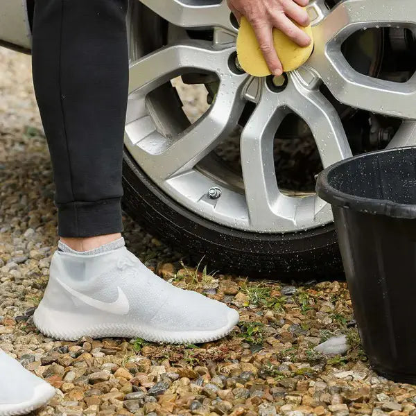 Waterproof Shoe Covers with Non-Slip Tread and Puncture-Resistant Silicone, Packable All Vera Mart