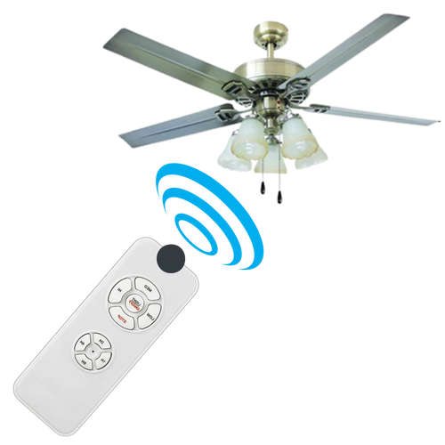 Ceiling Fan and Light Remote Control with 65 Foot Range and Dual Speed Settings All Vera Mart