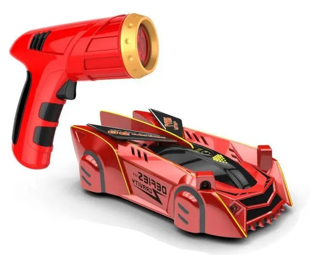 Wall Climbing RC Car with Laser Guided Remote and LED Lights, USB Rechargeable All Vera Mart
