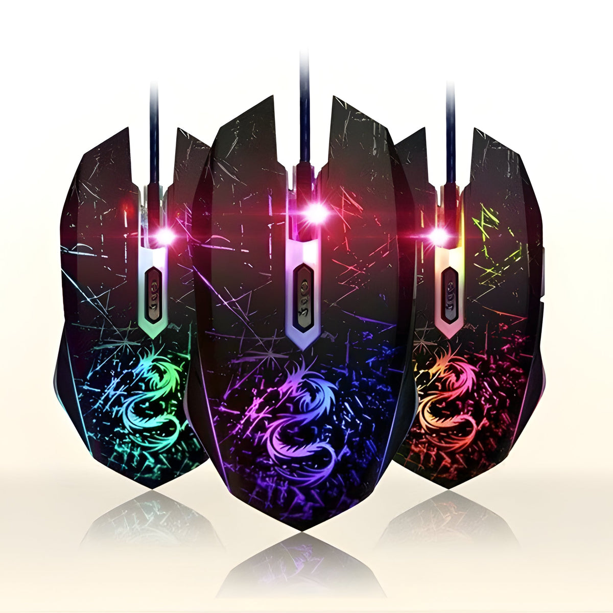 Wired Gaming Mouse with 3200 DPI Sensor and Six Programmable Buttons All Vera Mart