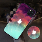 Color Changing LED Phone Case with 7-Color Notification Lights and Tempered Glass Back All Vera Mart