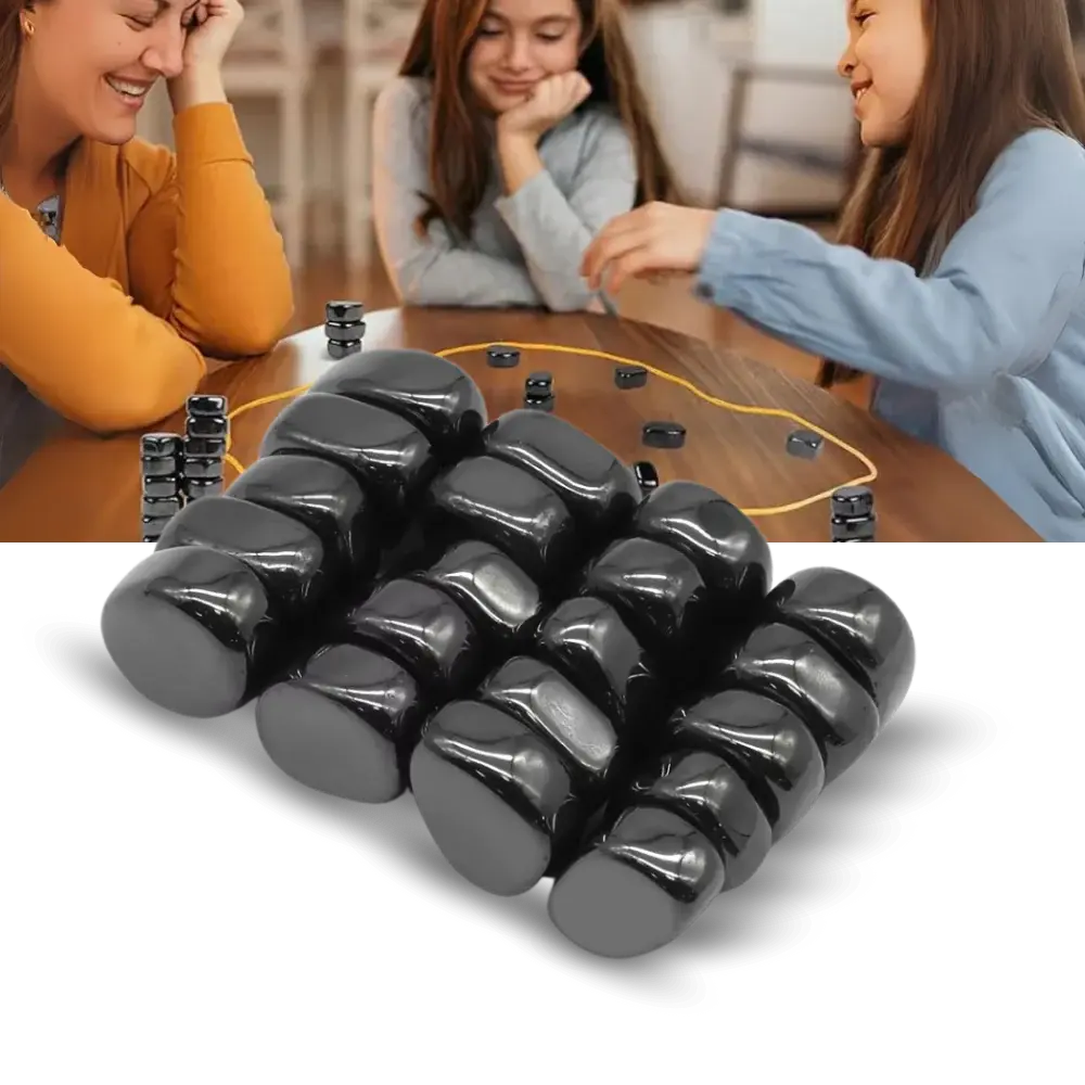Magnetic Strategy Game with Adjustable Rope Boundary and Portable Storage Bag, Ages 6+ All Vera Mart