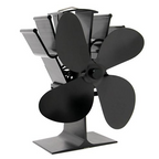 Thermoelectric Wood Stove Fan with Four-Blade Airflow and Thermal Safety Lift All Vera Mart
