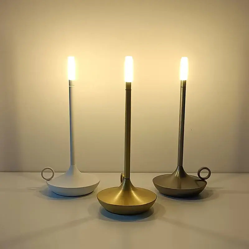 Touch Table Lamp with Rechargeable Battery and Warm White LED, 12-Hour Runtime All Vera Mart