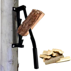 Wall Mounted Firewood Chopper with Carbon Steel Blade and Manual Operation All Vera Mart