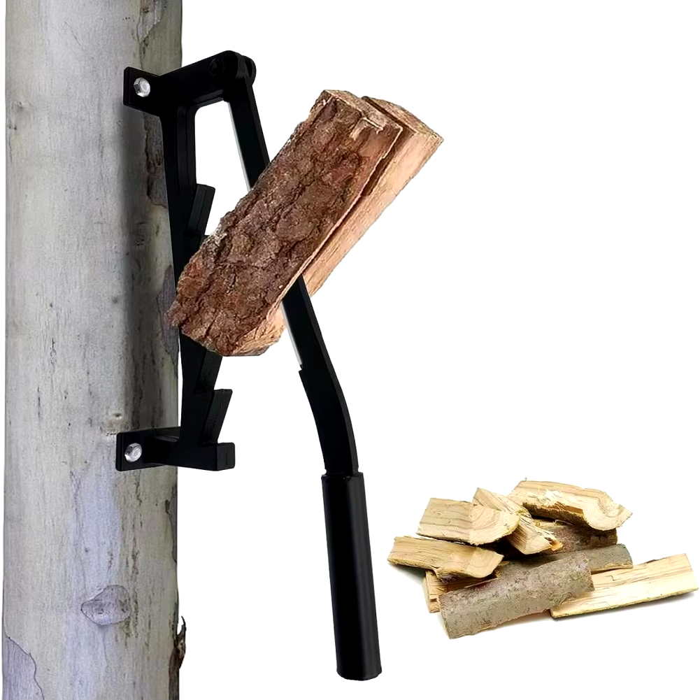Wall Mounted Firewood Chopper with Carbon Steel Blade and Manual Operation All Vera Mart