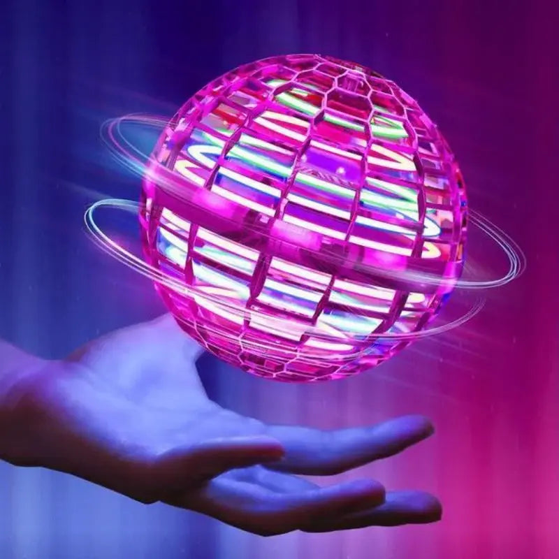 Self-Returning Flying Orb with LED Lights and USB Rechargeable, 3.5in Toy for Ages 3+ All Vera Mart