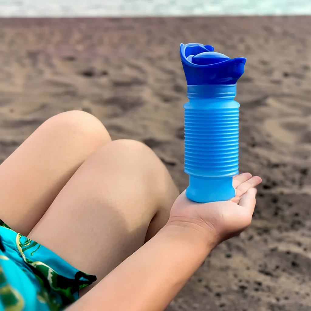 Portable Urinal Kit with Dual Adapters and Flexible Hose for Travel All Vera Mart