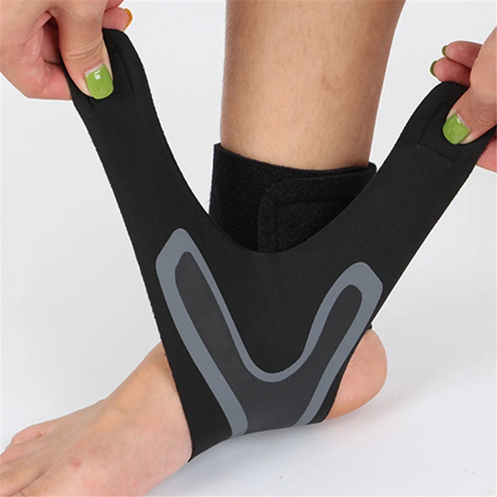 Ankle Support Sleeve with Adjustable Compression Straps and Neoprene All Vera Mart