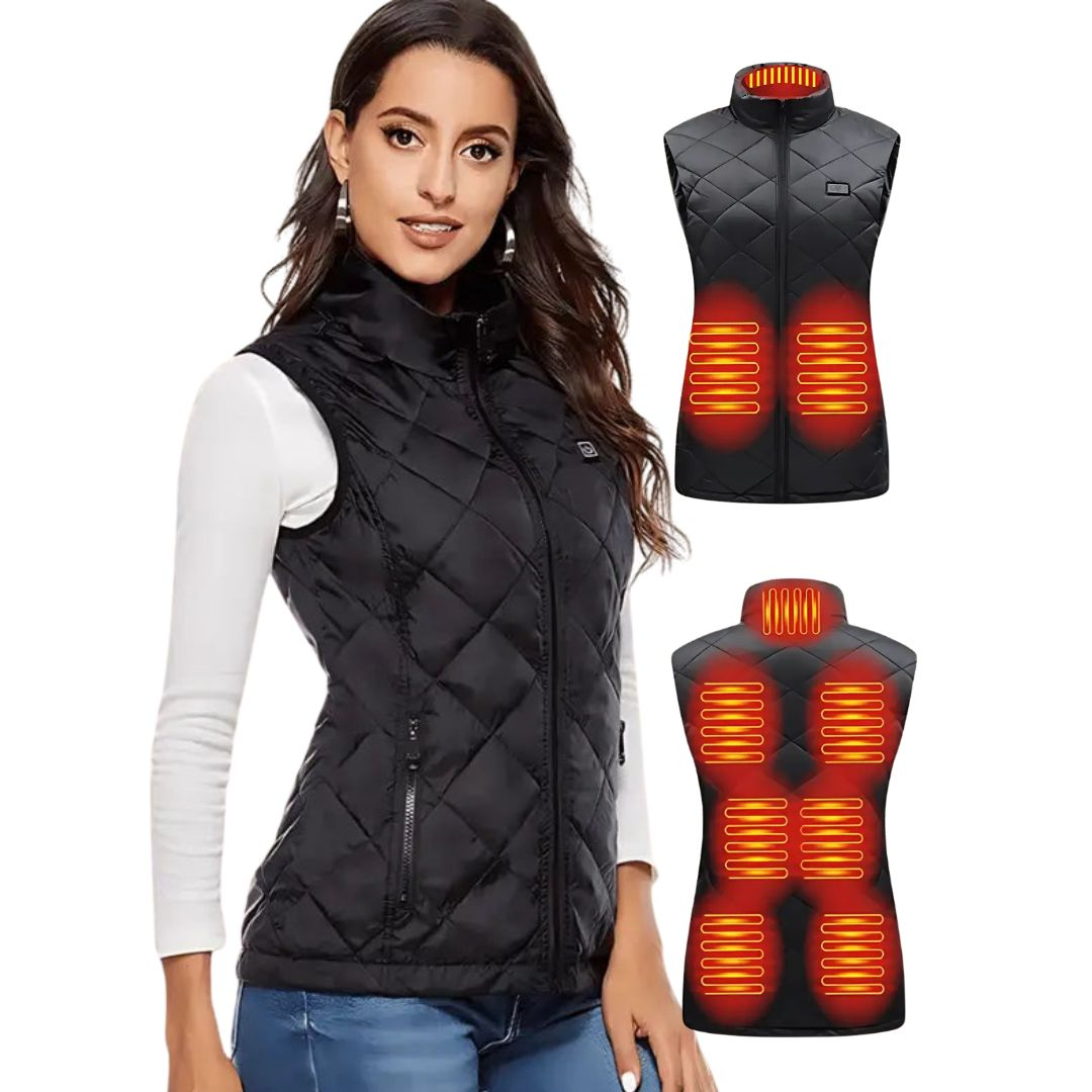 Heated Gilet with Nine Heat Zones and Three Temperature Settings, 10-Hour Runtime All Vera Mart