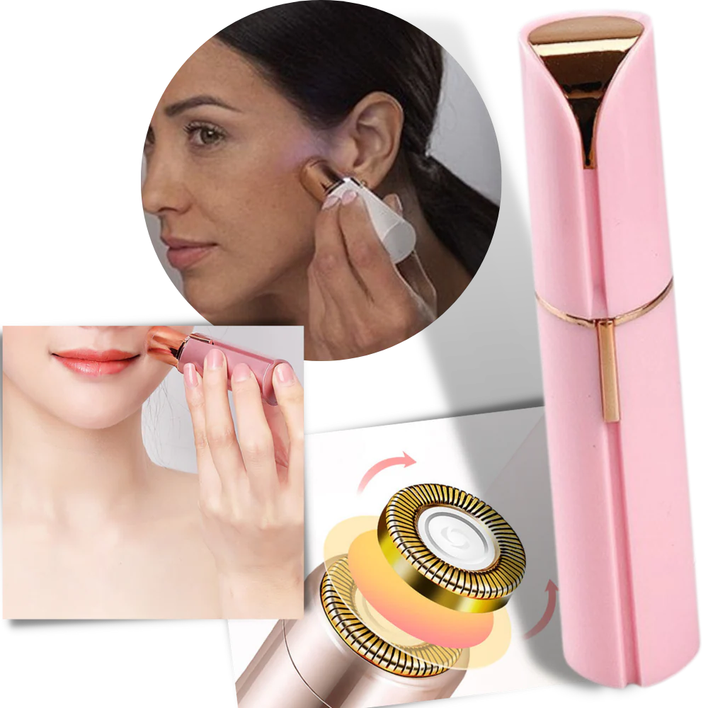 Facial Hair Trimmer with LED Light and Detachable Head All Vera Mart