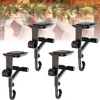Mantel Hanger for Stockings with Dual Hooks and Adjustable Fit, Holds Up to 20 Lb All Vera Mart