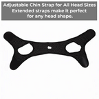 Anti Snoring Chin Strap with Adjustable Hook and Loop Closure, Breathable Stretchy Fabric All Vera Mart