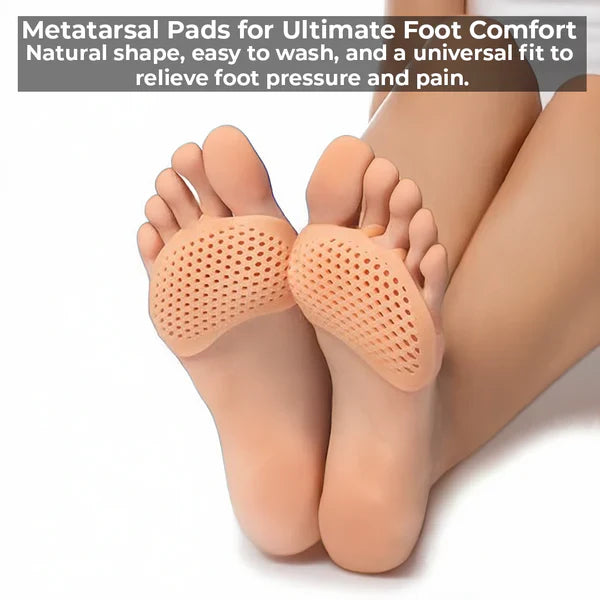Gel Metatarsal Pads with Ventilation Pores and Cushioning, Washable All Vera Mart