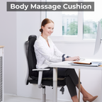 Back and Thigh Massage Cushion with Heat Control and Remote, 8 Vibration Nodes All Vera Mart