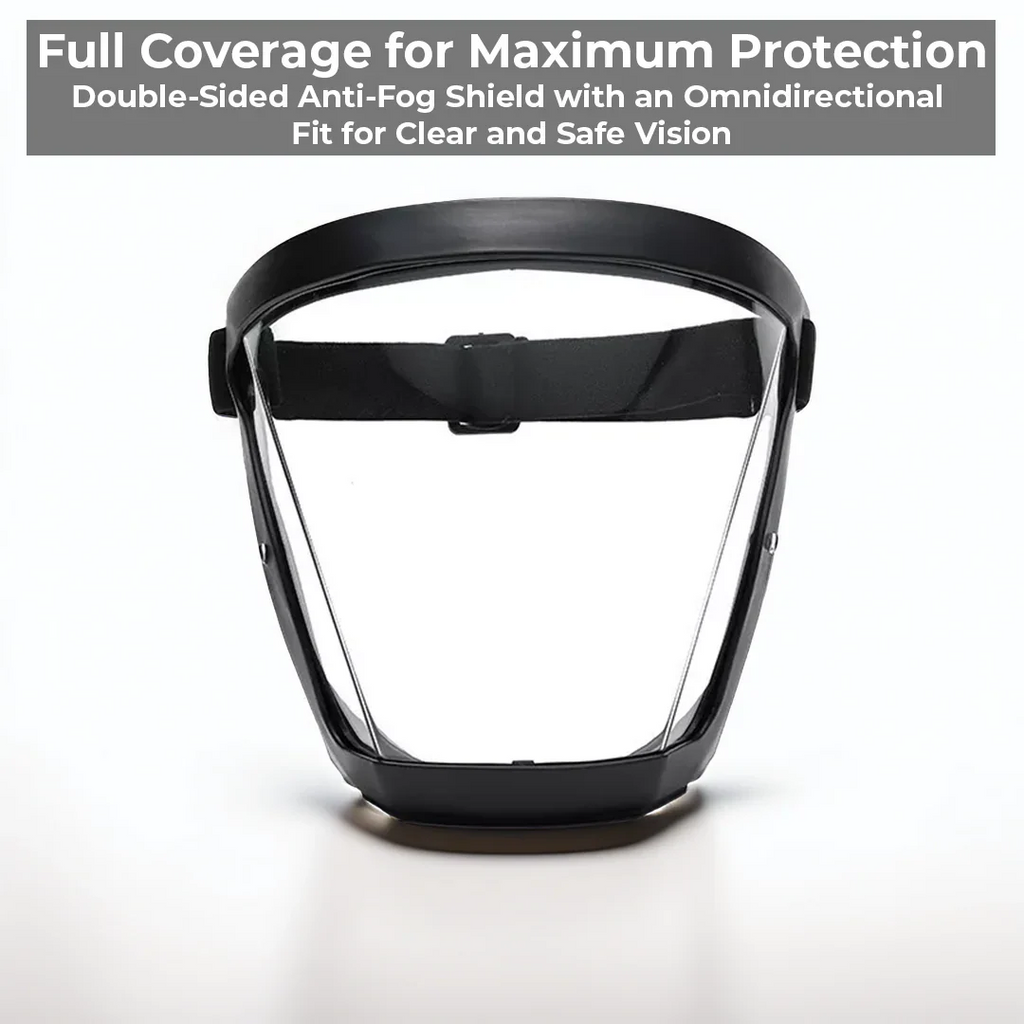 Protective Face Shield with Anti-Fog Coating and Detachable Filter All Vera Mart