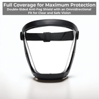 Protective Face Shield with Anti-Fog Coating and Detachable Filter All Vera Mart