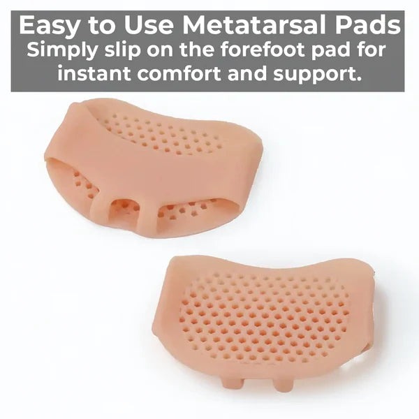 Gel Metatarsal Pads with Ventilation Pores and Cushioning, Washable All Vera Mart