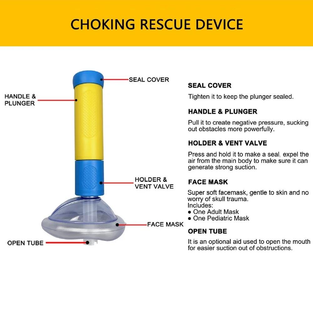 Airway Obstruction Removal Tool with Spring-Loaded Plunger and Vented Valve All Vera Mart