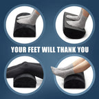 Memory Foam Foot Cushion with Velvet Cover and Non Slip Base for Desk Support All Vera Mart