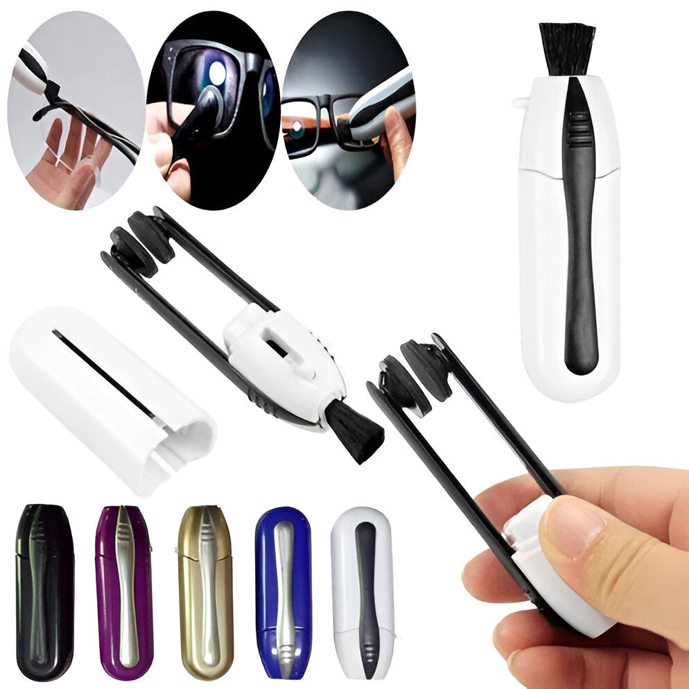 Eyeglass Cleaner with Dry Carbon Pads and Compact Case, Portable Design All Vera Mart
