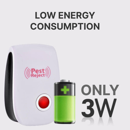 Ultrasonic Pest Repellent with Electromagnetic Waves and Automatic Frequency Shifting All Vera Mart